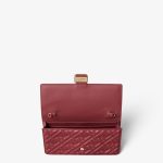 FENDI Wallet On Chain Baguette Burgundy nappa leather wallet with FF motif - Image 3